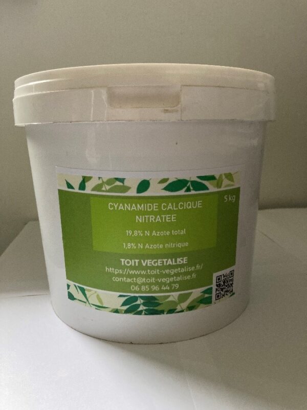 Cyanamide de chaux en sceau de 5 kg (anti-mousse)