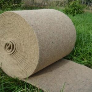 Toile de paillage naturelle et biodégradable: rouleau de 27,5 m². Grammage: 1000 g/m².